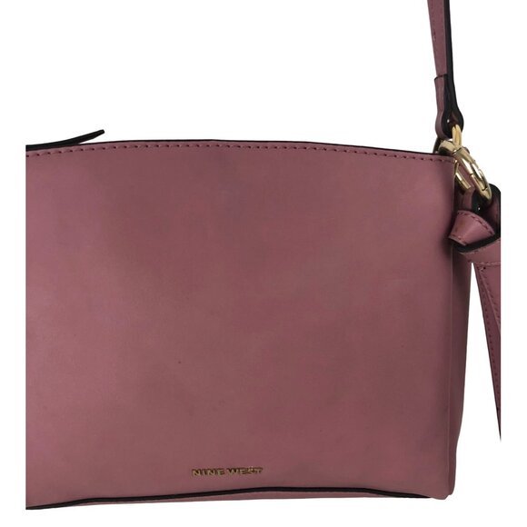 Nine West Womens Dusty Orchid Crossbody Purse Bag Purple - Picture 3 of 15